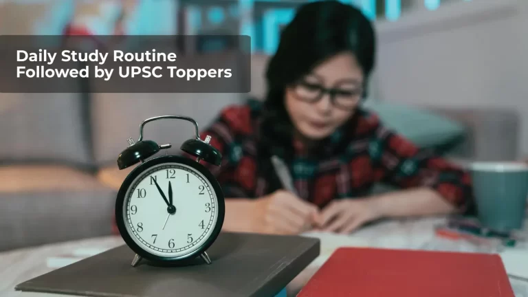Daily Study Routine Followed by UPSC Toppers Exam Cracker Zone
